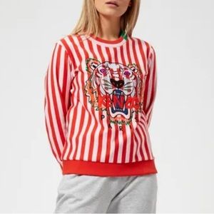 KENZO Stripe Tiger Sweatshirt XS
